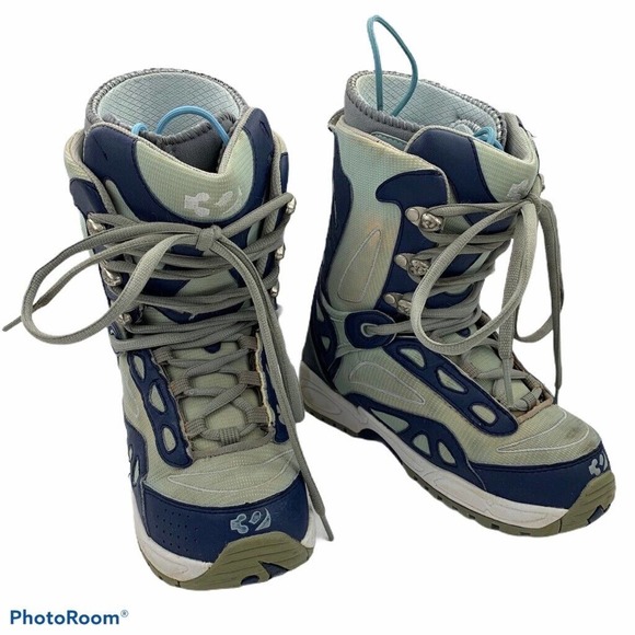 ThirtyTwo Womens Snowboard Boots Blue Gray Lace Up Round Toe 6 - Picture 1 of 10